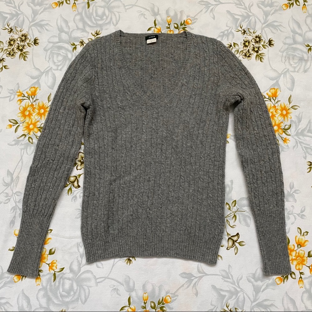 J. Crew Grey Wool Size S Sweater